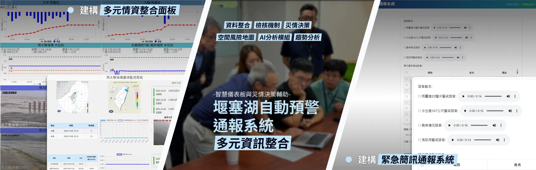 堰塞湖自動預警通報系統